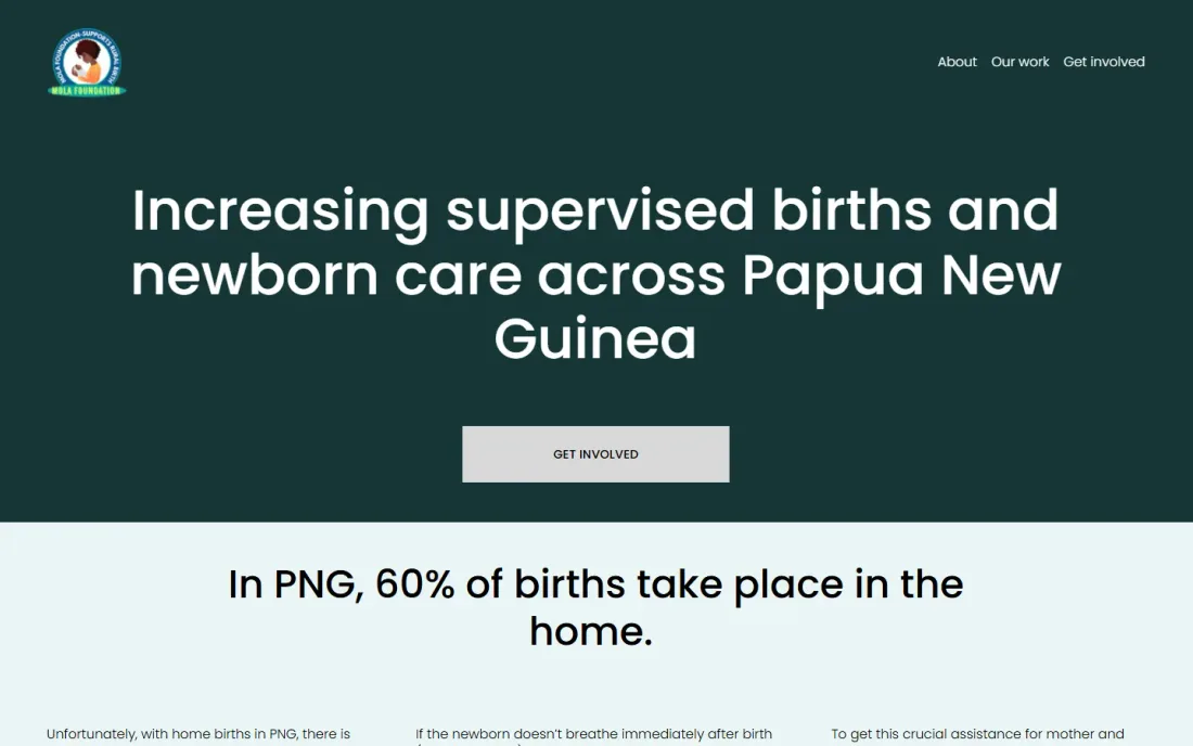 Mola Foundation — screenshot of the live product